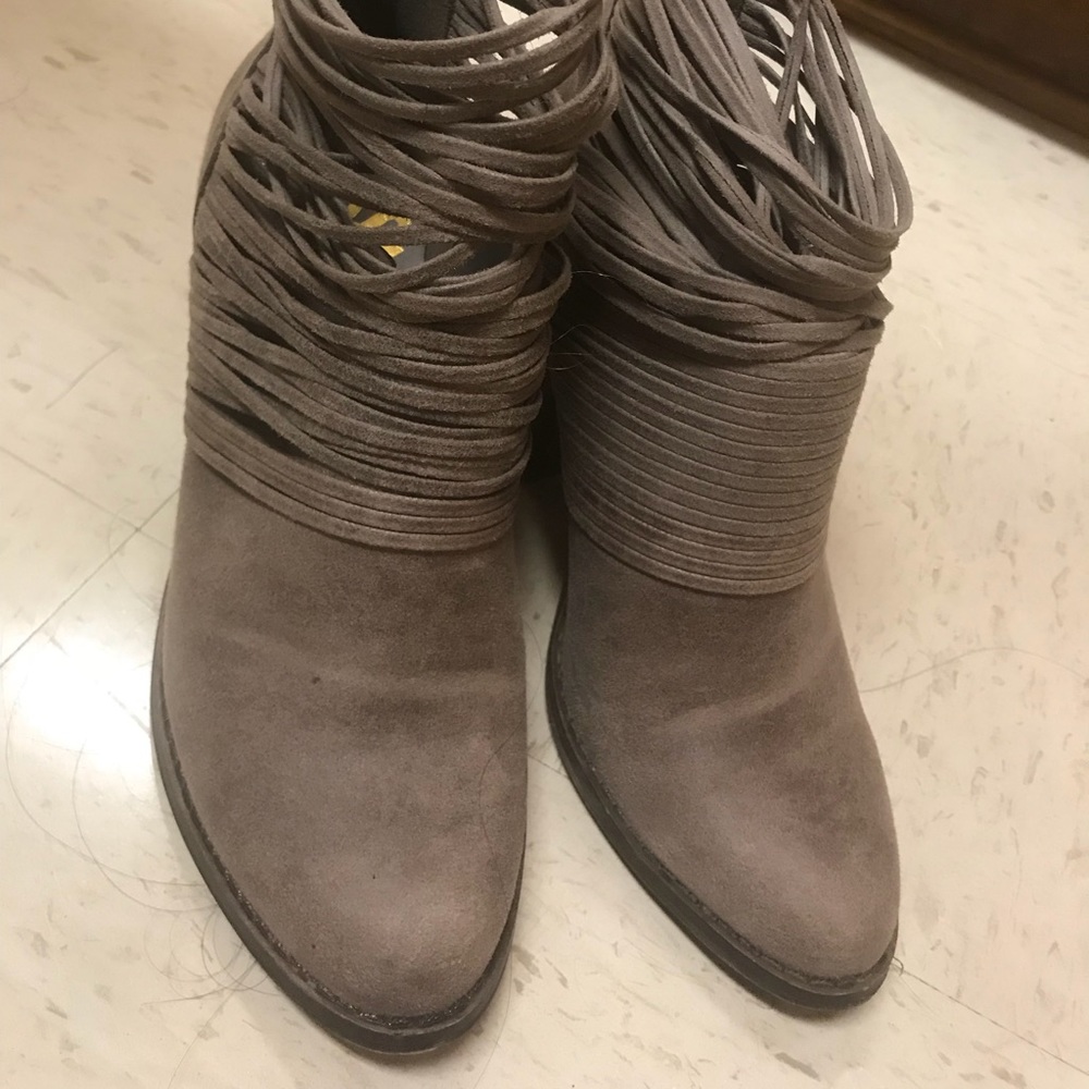 Grey booties